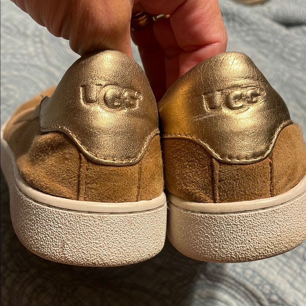 UGG Women’s Gold and Tan Sneakers